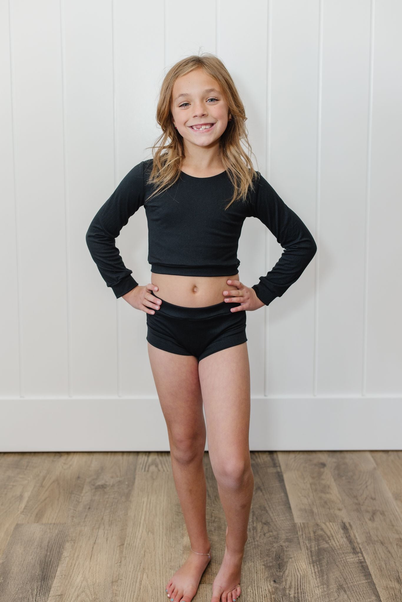 long sleeve black 2 piece