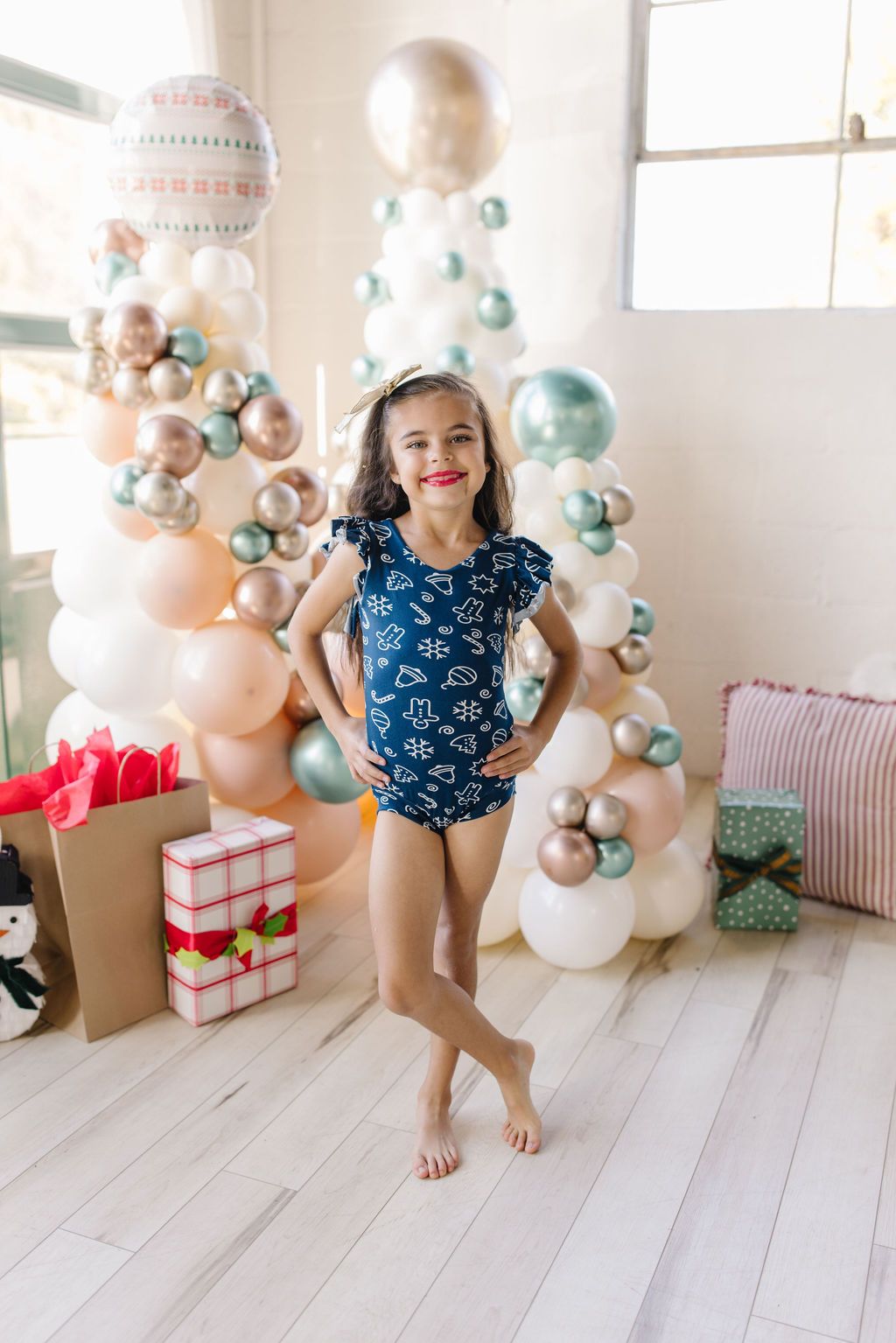 Blue Christmas Leotard