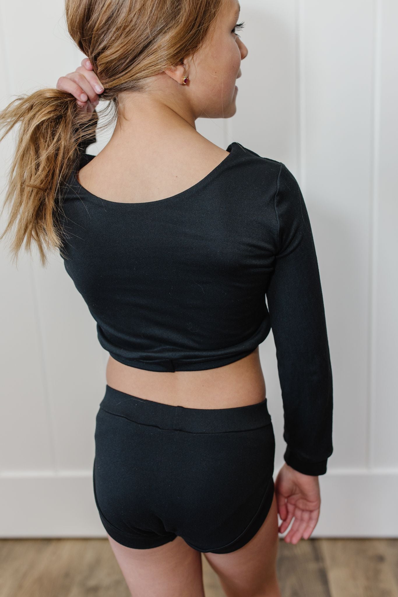 long sleeve black 2 piece