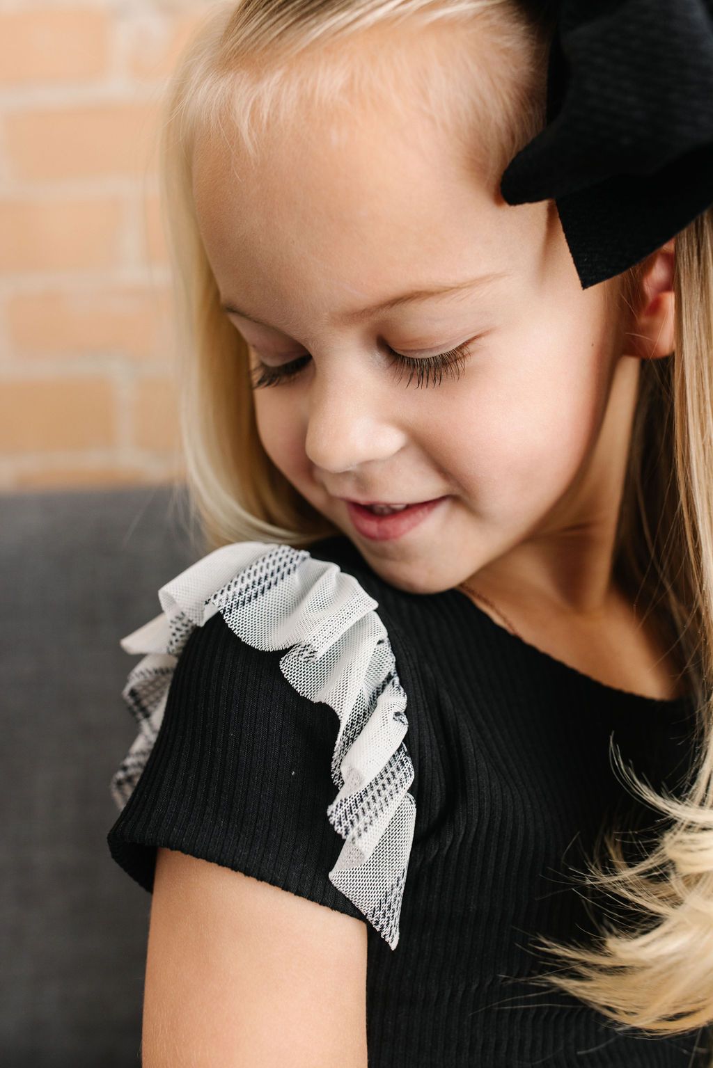 Plaid Flutter Black