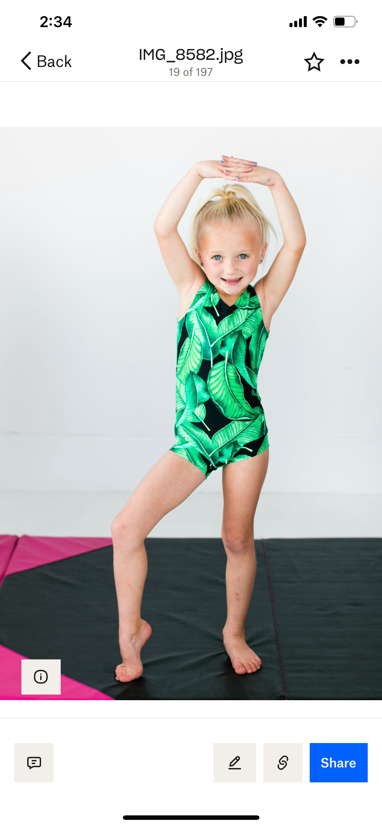 TROPICAL GREEN Leotard