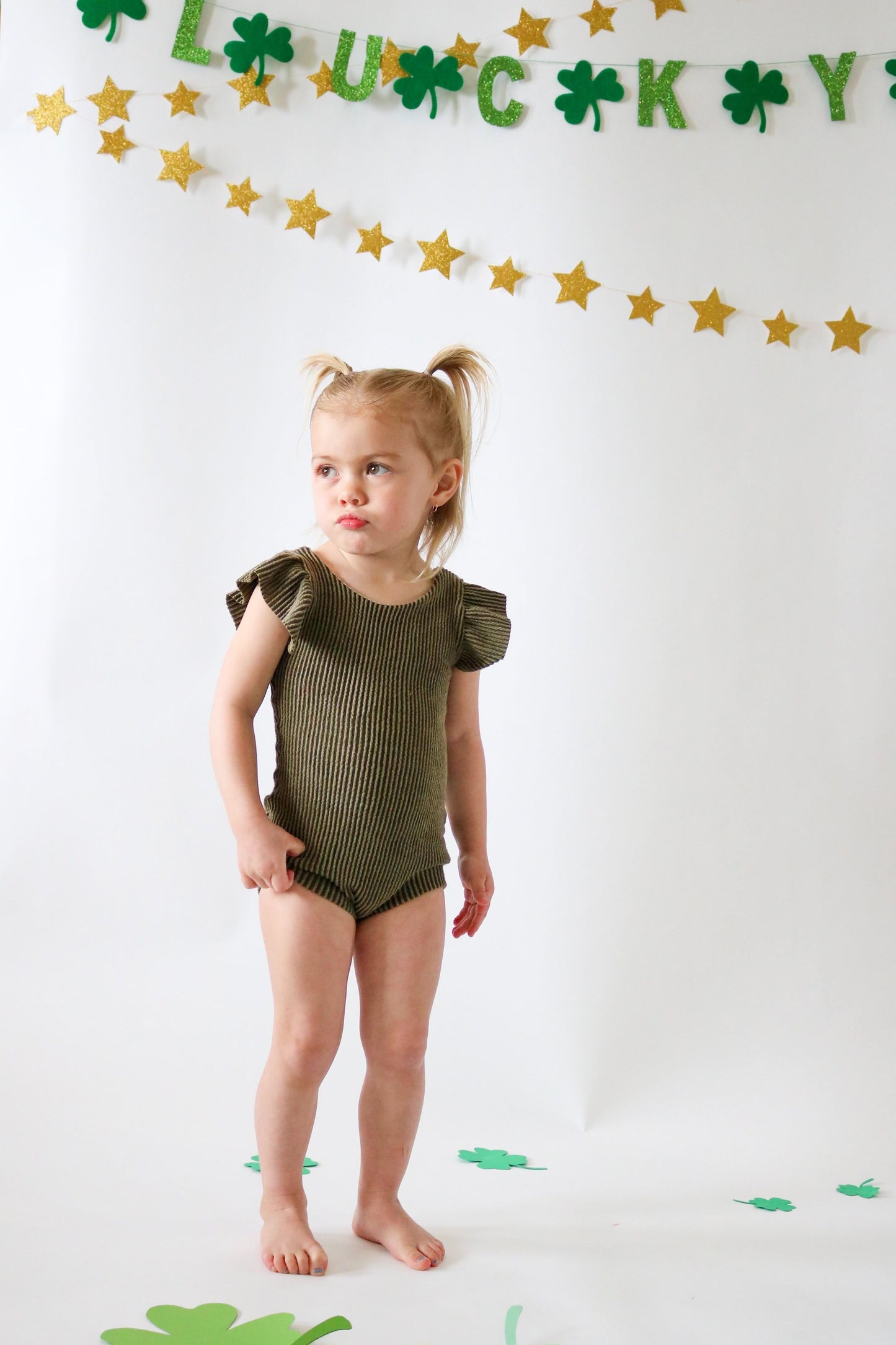 olive ribbed